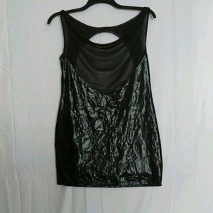 Pleather Gothic club dress